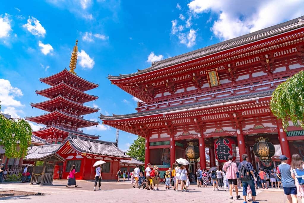 Templo Senso-ji en Asakusa y Tokyo Skytree