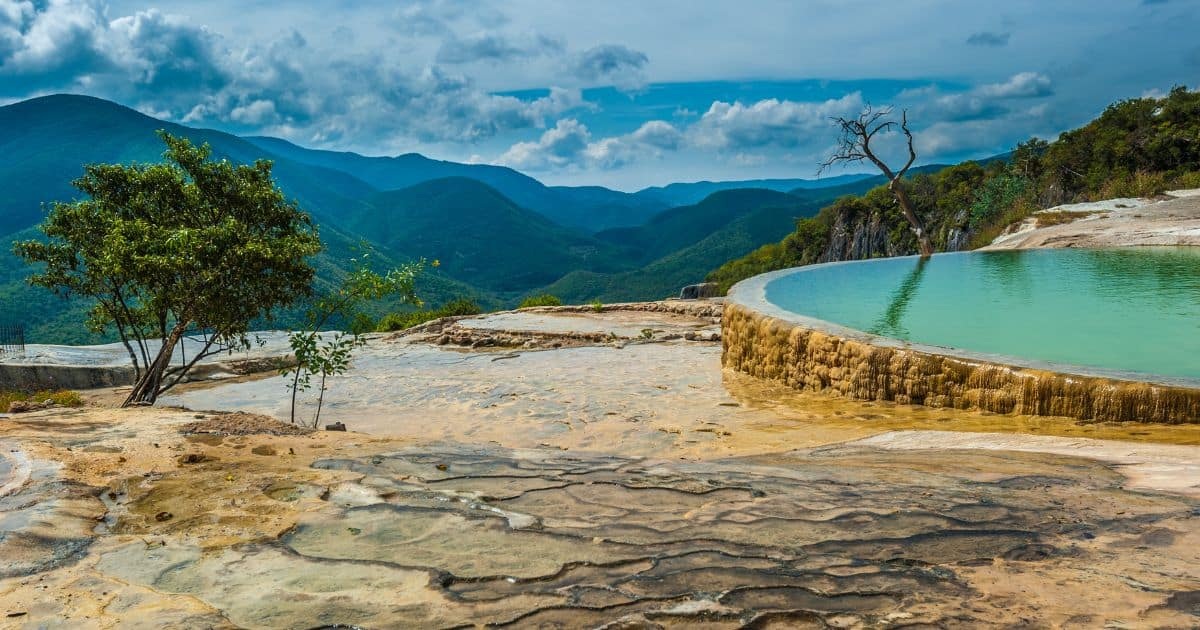 Cascadas petrificadas de Hierve el Agua en Oaxaca
